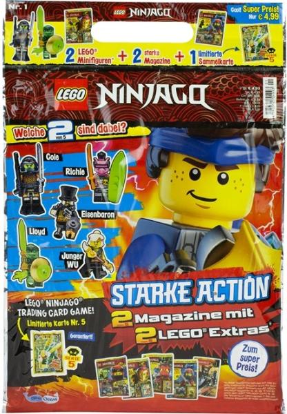 XL-Blindbag Lego Ninjago Helden-Power  (2x Magazines + 2x Lego Extras) Pack 3
